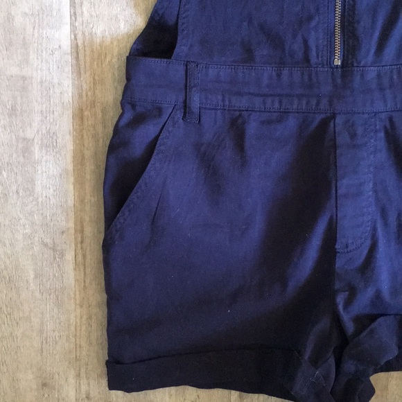 BDG Navy Blue Short Overalls - Picture 4 of 7